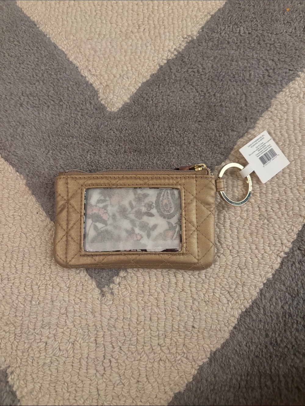 Vera Bradley Gold Card Holder/Wallet